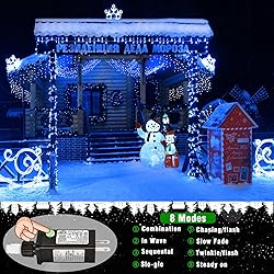 66ft 200 LED Christmas Lights Outdoor - 8 Modes