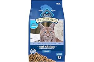 BLUE WILDERNESS Blue Buffalo Wilderness Nature's Evolutionary Diet High-Protein, Grain-Free Natural Dry Food for Adult Cats, Chicken, 11-lb. Bag