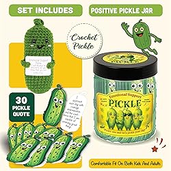 Positive Pickle Cards - Crochet Jar, Affirmation