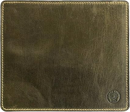 Amazon Co Jp マウスパッド 馬ヌメ革 マウスパット レザー 革 オフィス ビジネス ステーショナリー マウス パッド 敷物 オリーブ 家電 カメラ