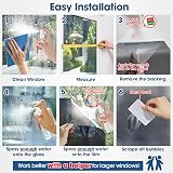 Lifetree Reflective One Way Window Film Privacy Black 115x200cm view 7