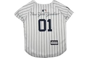 PETS FIRST Official MLB New York Yankees Pet Jersey for Dogs & Cats, Size Large - Stylish Baseball Jersey for Your Furry Fan- Show Off Team Spirit with The Perfect Fan Apparel Gear for Pet, Dog & Cat