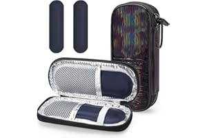 MOSLA Insulin Cooler Travel Case with 2 Reusable Ice Packs for Insulin Pen Portable Medical Cooler Bag for Diabetes and Other Diabetic Supplies for The Daily Life and Trip