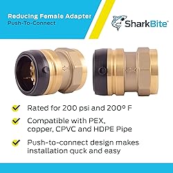 SharkBite 1-1/2 Inch FNPT Adapter, Push to Connect