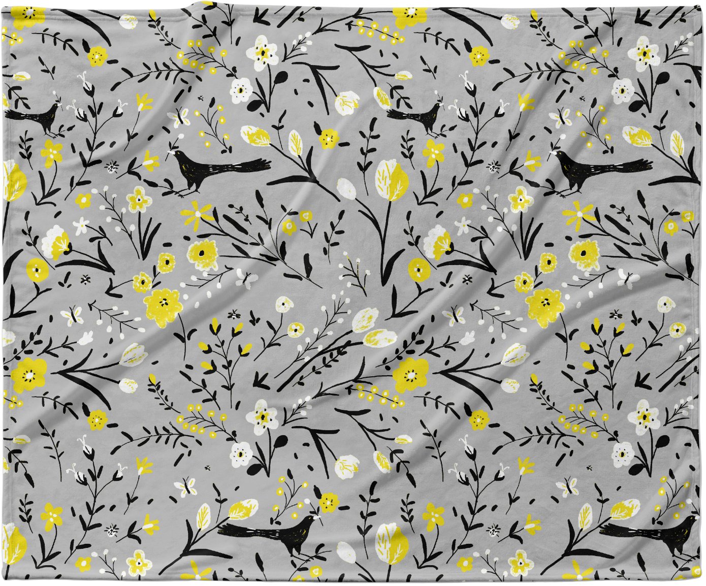 yellow fleece baby blanket