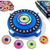 Quick Word Game Family Party Games Alphabet Game for Kids &amp; Adult | Light Sensing, 3 Quiz Modes Fast Paced Letter Game Built-In Storage, Board Game with Timer for Family Game Night Toy Gift