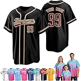 Custom Baseball Jersey Personalized Team Uniform Shirt Stitched Printed Name Number for Men Women Youth Fans Gift