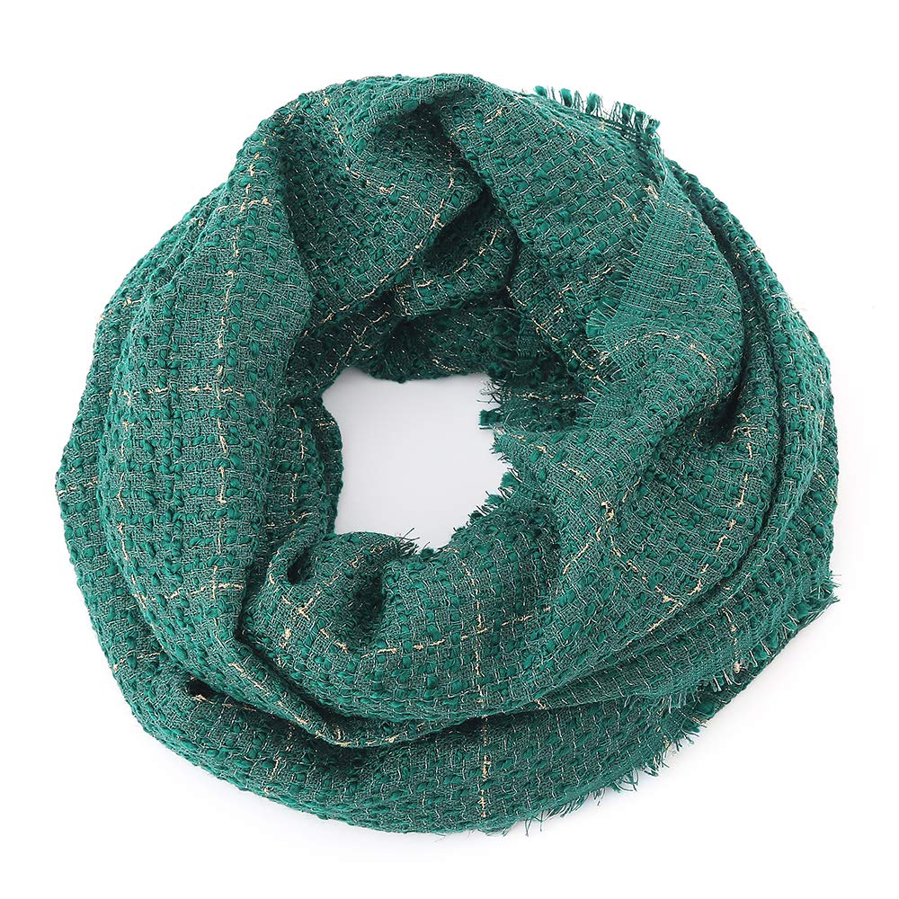 Womens Scarf Long Shawl Stripes Wrap Fall Winter Scarves with Fringes Silver Thread Womens Scarf Long Shawl Stripes Wrap Fall Winter Scarves with Fringes Silver Thread