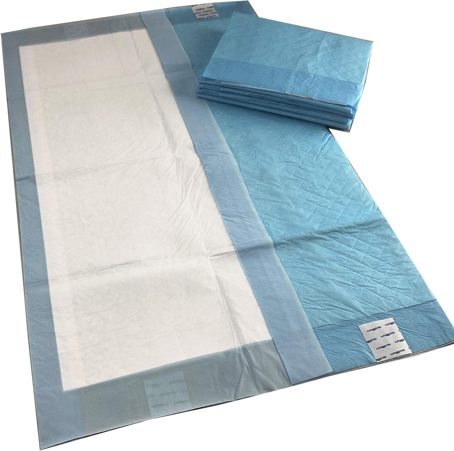 Medokare Disposable Incontinence Bed Pads - Hospital Grade 1500ml Super Absorbent Disposable Bed Mats for Bedwetting, UnderPad for Kids, Mattress Pad Protector with Adhesive (20 Pads w/Tags): Health & Personal Care
