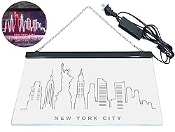 ADVPRO New York City Skyline Silhouette Dual Color