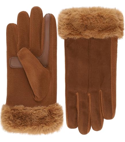 UGG Women's Leather Sheepskin Vent Gloves with Conductive Tech