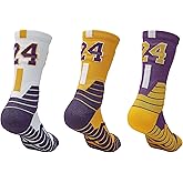 MKEUJSO Men Basketball Socks For Women 3 Pairs Athletic Running Sock Sports Fan Gifts