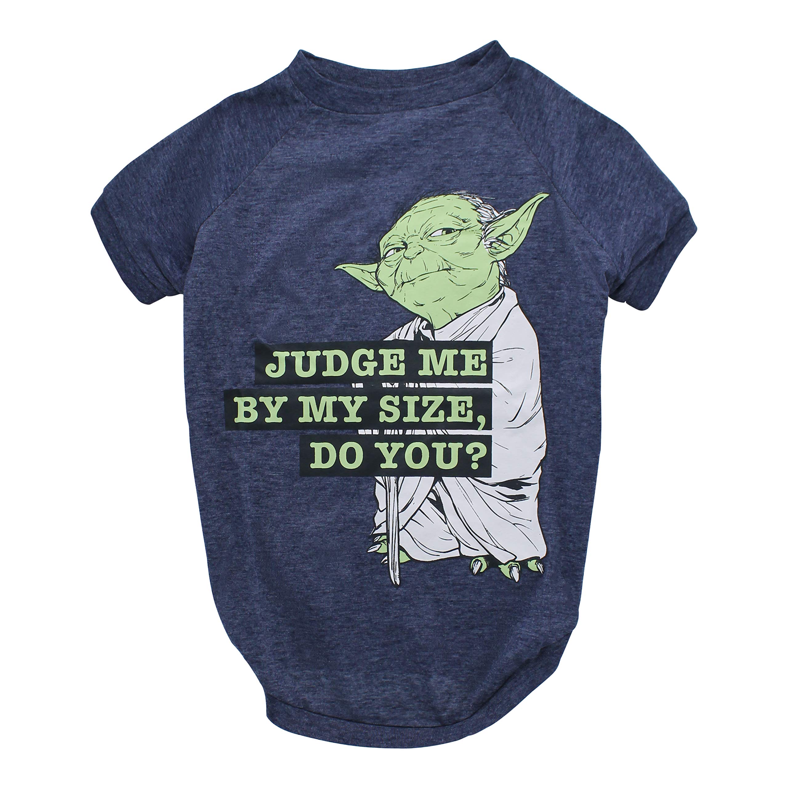 Star Wars for Pets Yoda "Judge Me by My Size, Do You?" Dog Tee | Star Wars Dog Shirt for Large Dogs | Size Large | Soft, Cute, and Comfortable Dog Clothing and Apparel