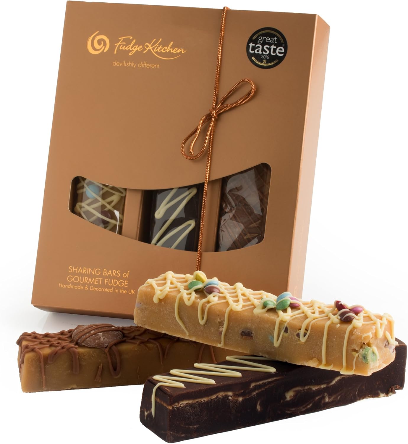 Fudge Kitchen Trio Of Gourmet Fudge Bars Sea Salted Caramel
