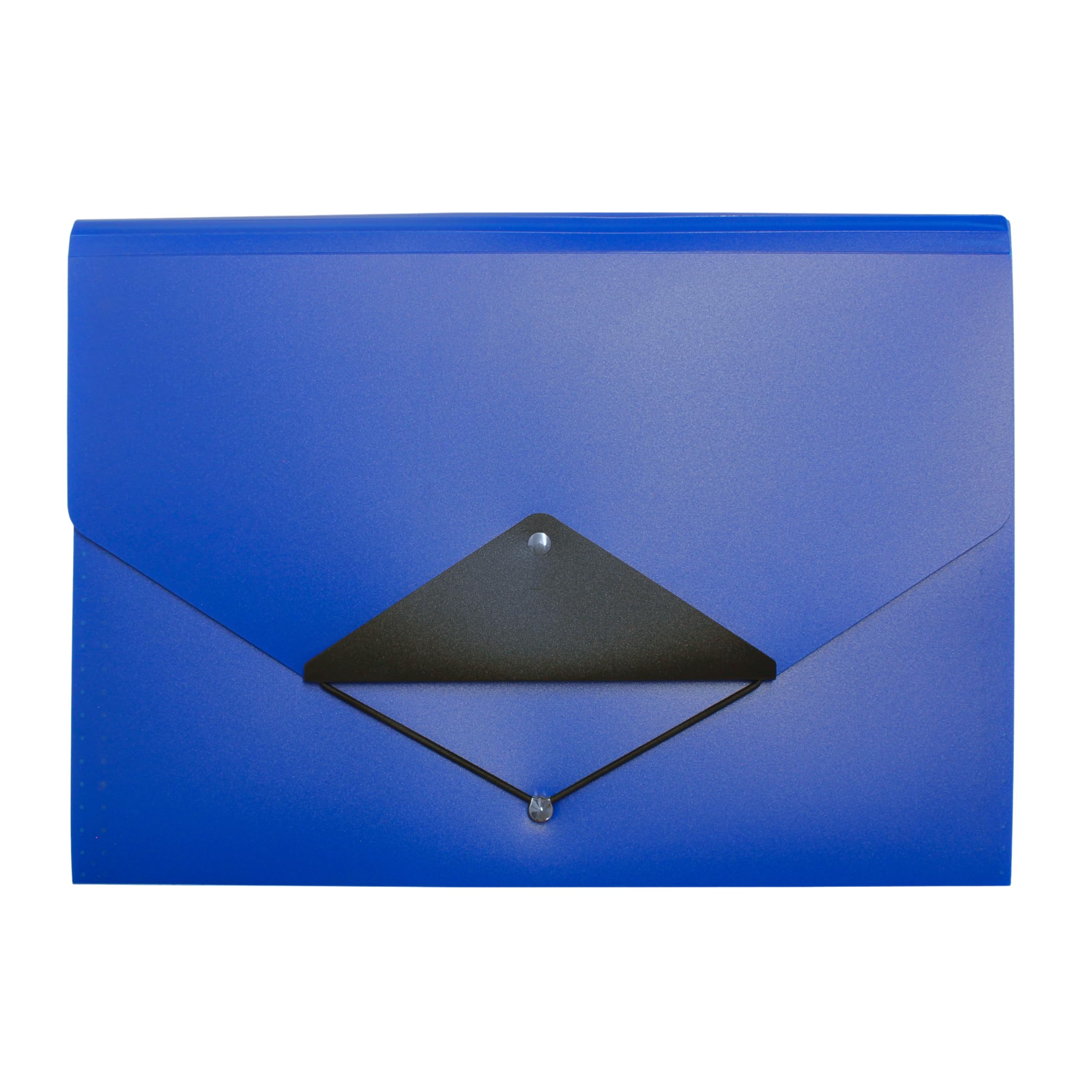 Cathedral Products 13 Pocket Triangle Flap Expanding File - Blue