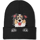 Dog Gifts Beanie hat Embroidered Dogs Winter Knitted Beanies Hats Dog Lover Gifts Skull Caps for Women Men