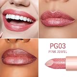 Oulac Pink Jewel Lipstick PG03 Moisture Tinted Balm Dry Lips Shea Butter Vegan view 3
