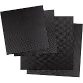 Kalolary Carbon Fiber Board Plate 240 X 240 X 0.5 MM, Carbon Fiber Sheets | Available in 0.5mm 1mm 1.5mm 2mm 2.5mm 3mm 4mm Plain Weave Carbon Fiber Sheets 100% 3K Glossy Surface Carbon Fiber Plate