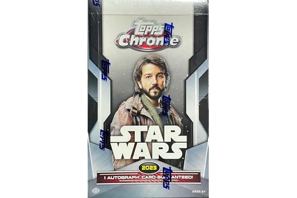 2023 Topps Star Wars Chrome Trading Card Hobby Box 1 Autograph Per Box