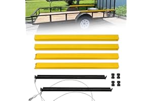 VONLX Tailgate Utility Trailer Gate Liftgate Ramp Lift 2 Sided Lift Assist System Fit for Open Utility Trailers Tailgate and 