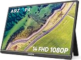 ARZOPA 14.0 Portable Monitor 1080p IPS HDR 3 in 1 USB-C HDMI Speaker Stand
