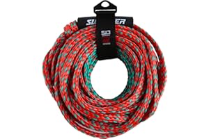 Swonder 2-Section Tow Ropes for Tubing, 1-4 Rider 60FT Ropes for Towable Tubes