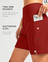 Women's 7" Long Swim Board Shorts High Waisted