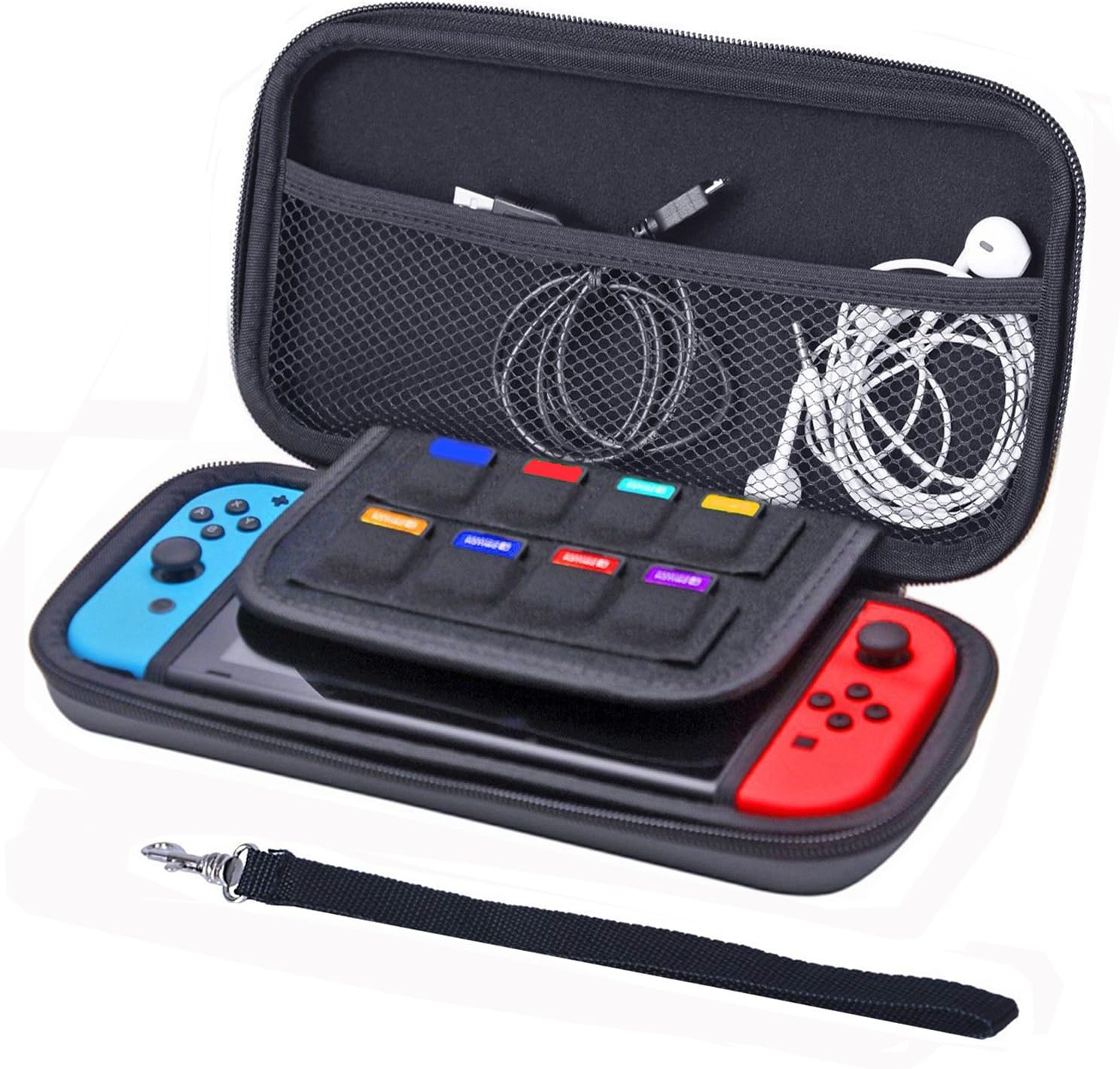 Nintendo Switch Case Eazior Hard Shell Travel Carrying Protective Storage Bag for Nintendo Switch (Gray)