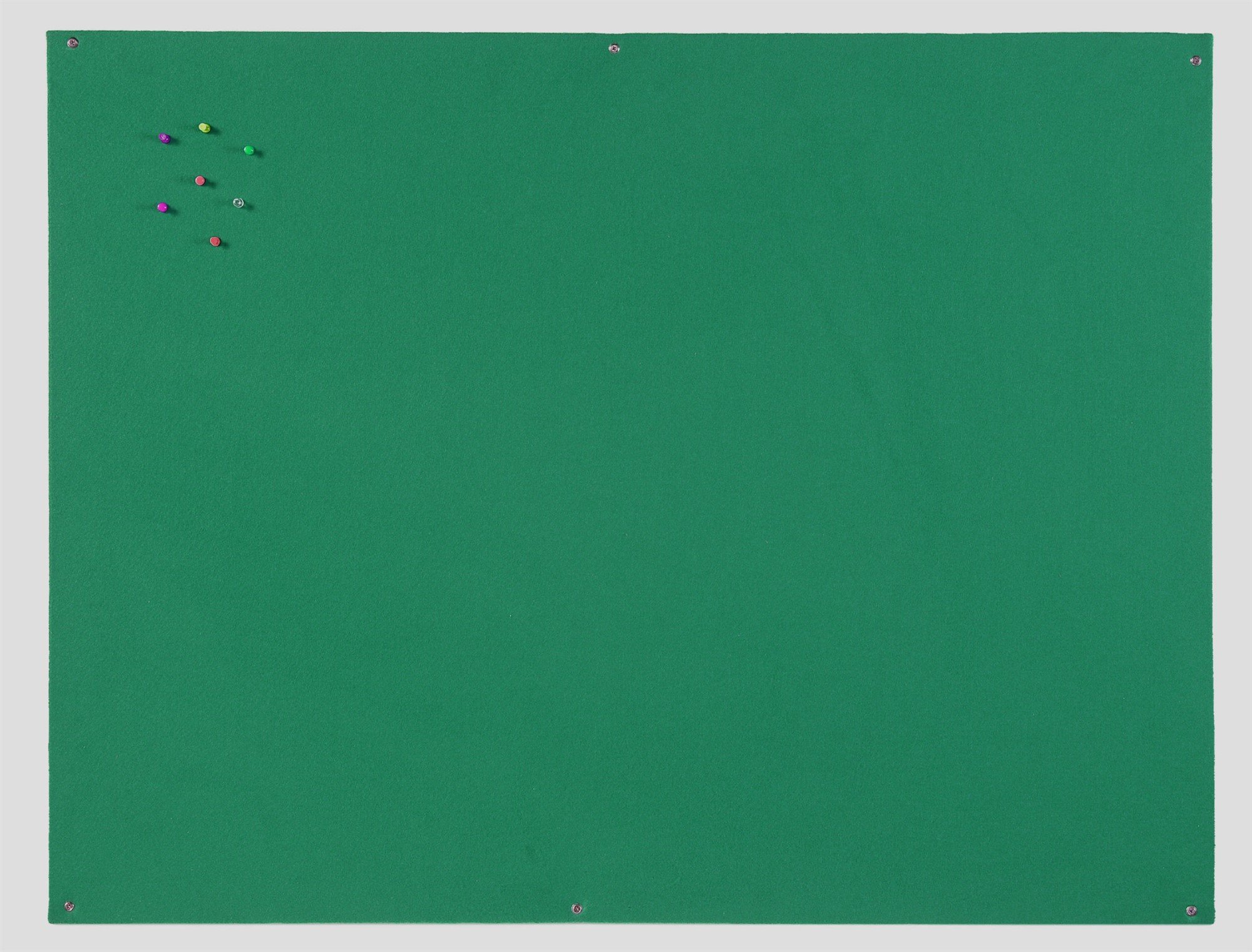 Bi-Office Notice Board, Green Felt, Unframed, 120 x 90 cm
