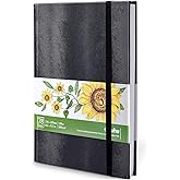 Ohuhu Sketchbook Marker Paper Pad: 8.3"x11.7" Large Art Sketch Book Drawing Papers 78 Sheets/156 Pages 120 lb/200 gsm Hardcover Sketching Books for Alcohol Markers Sketchpad Christmas Gift