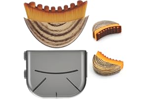 ANUWKS Lymphatic Contour Face Brush for Sculpting & Drainage – Reduces Puffiness, Double Chin, and Enhances Skin Glow & Absorption with Ergonomic Design for Jawline Lift & Face Massage