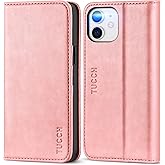 TUCCH Case for iPhone 12/iPhone 12 Pro 5G, PU Leather Folio Wallet [Kickstand] [Card Slot] Flip Book Cover [Protective TPU In