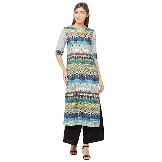 Womens Crepe Straight Kurta