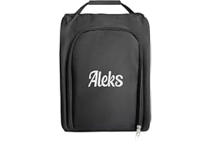 Personalized Golf Shoe Bag - Custom Water-Resistant Cleat Bags for Sports & Travel, Lightweight Shoe Organizer with Zipper & 