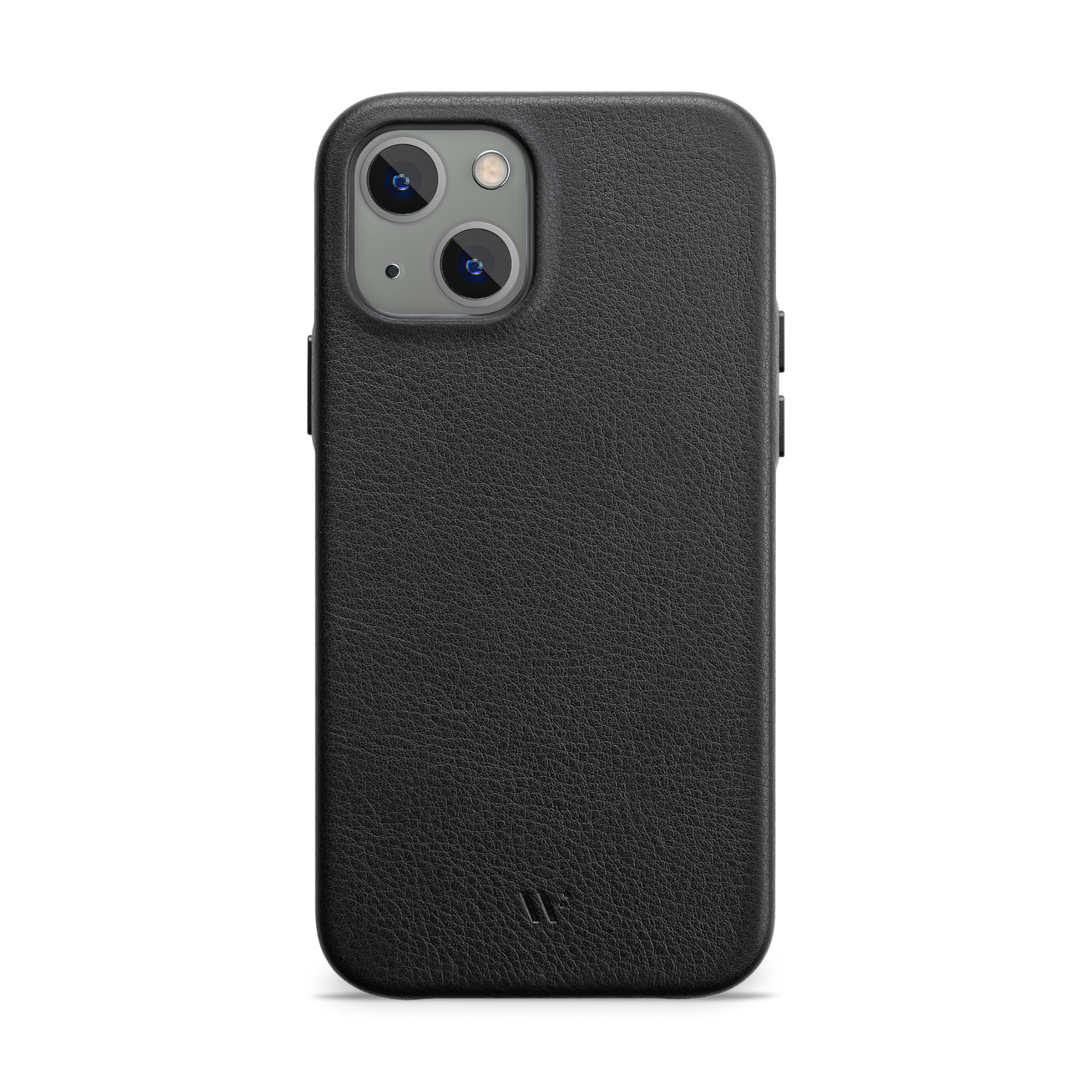 WIIUKA Case for iPhone 14, Leather from Germany, Leather Extra Thin, Premium Mobile Phone Case, Qi, Black