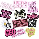 12 Pcs Phrase Iron On Patches for Girls Assorted Styles Embroidered Patches Trucker Hat Patches Cowgirl Sew Applique Repair Patches DIY Sew on Patches DIY Accessories for Backpacks Hat Pants Jacket