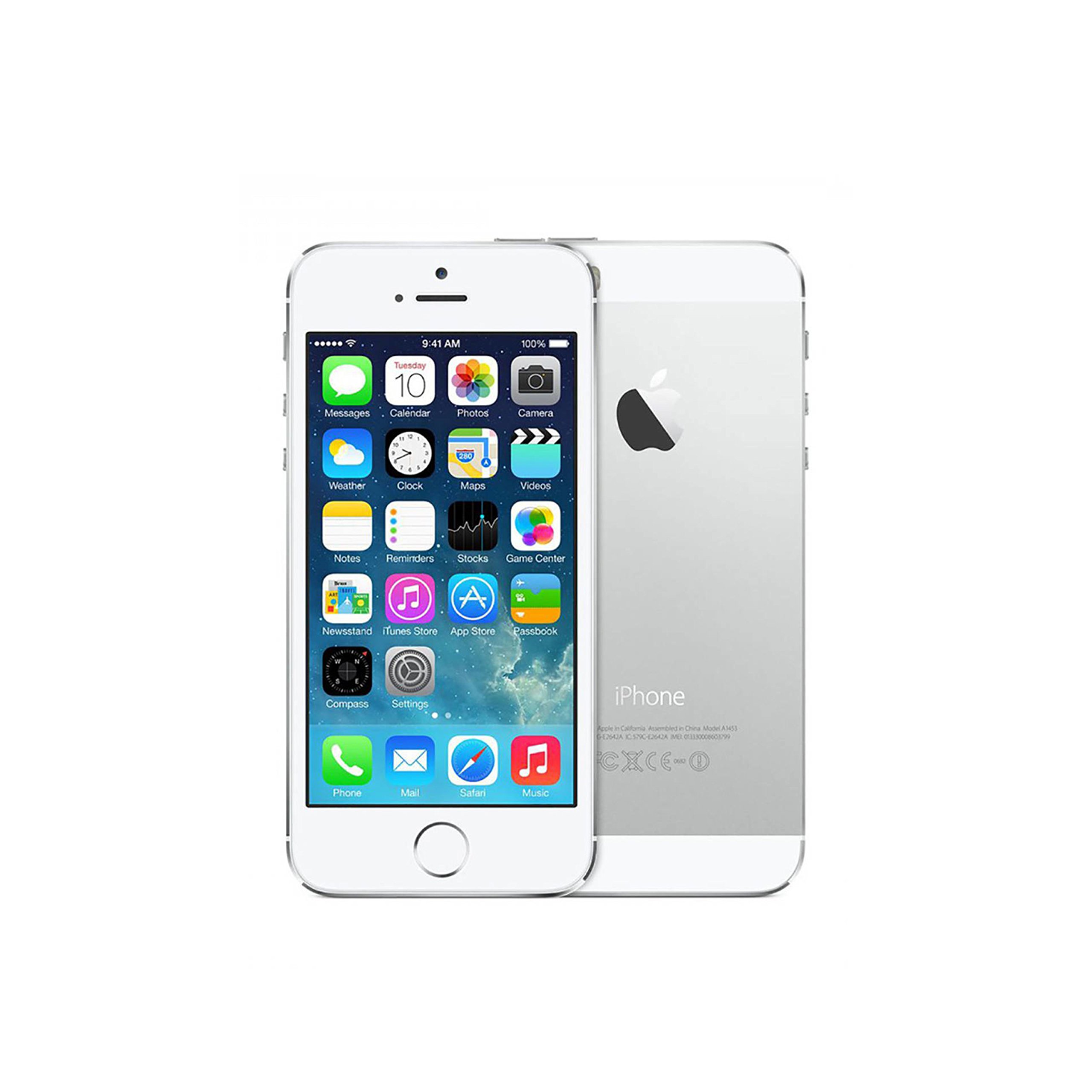 Apple iPhone 5S Silver 16GB Unlocked GSM Smartphone (Certified Refurbished)