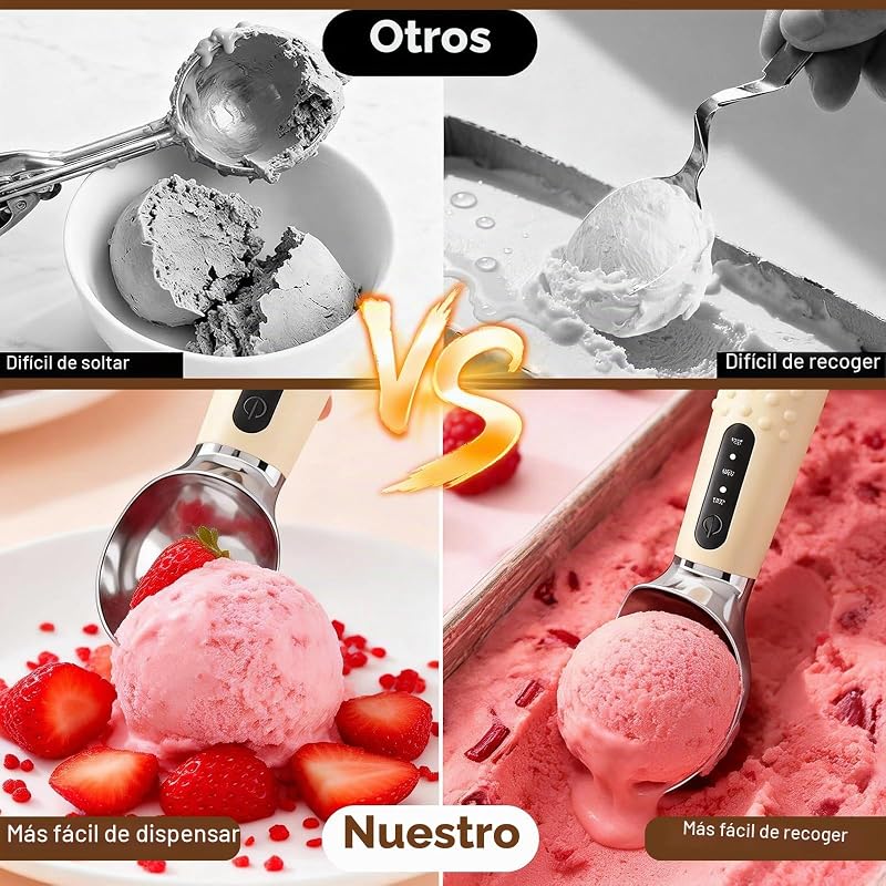 Cuchara Para Helado Eléctrica Calefactada