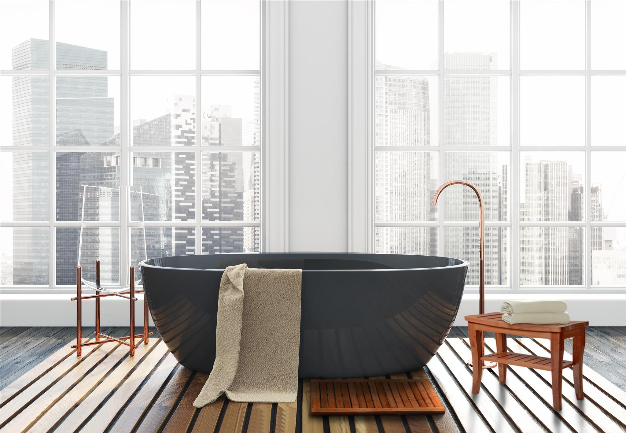 Bamboo Shower Seat Bench with Bathroom Floor Mat for Indoor and Outdoor Decor, Made of Natural Moso Bamboo, Ideal for Home Spa, Shower, and Outdoor Seating in your Garden. By Bambusi