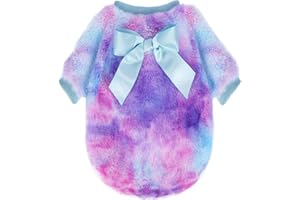 WANSOMMY Chihuahua Sweater, Dog Sweaters for Small Dogs, Fall Winter Puppy Clothes, Fleece Cute Tiny Dog Clothes,Pet Cat Clothes Outfit XXS Dog Sweater (XX-Small)