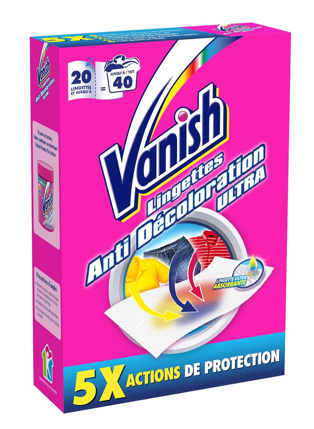 Vanish Wipes, AntiColour Transfer Amazon.co.uk Health & Personal Care