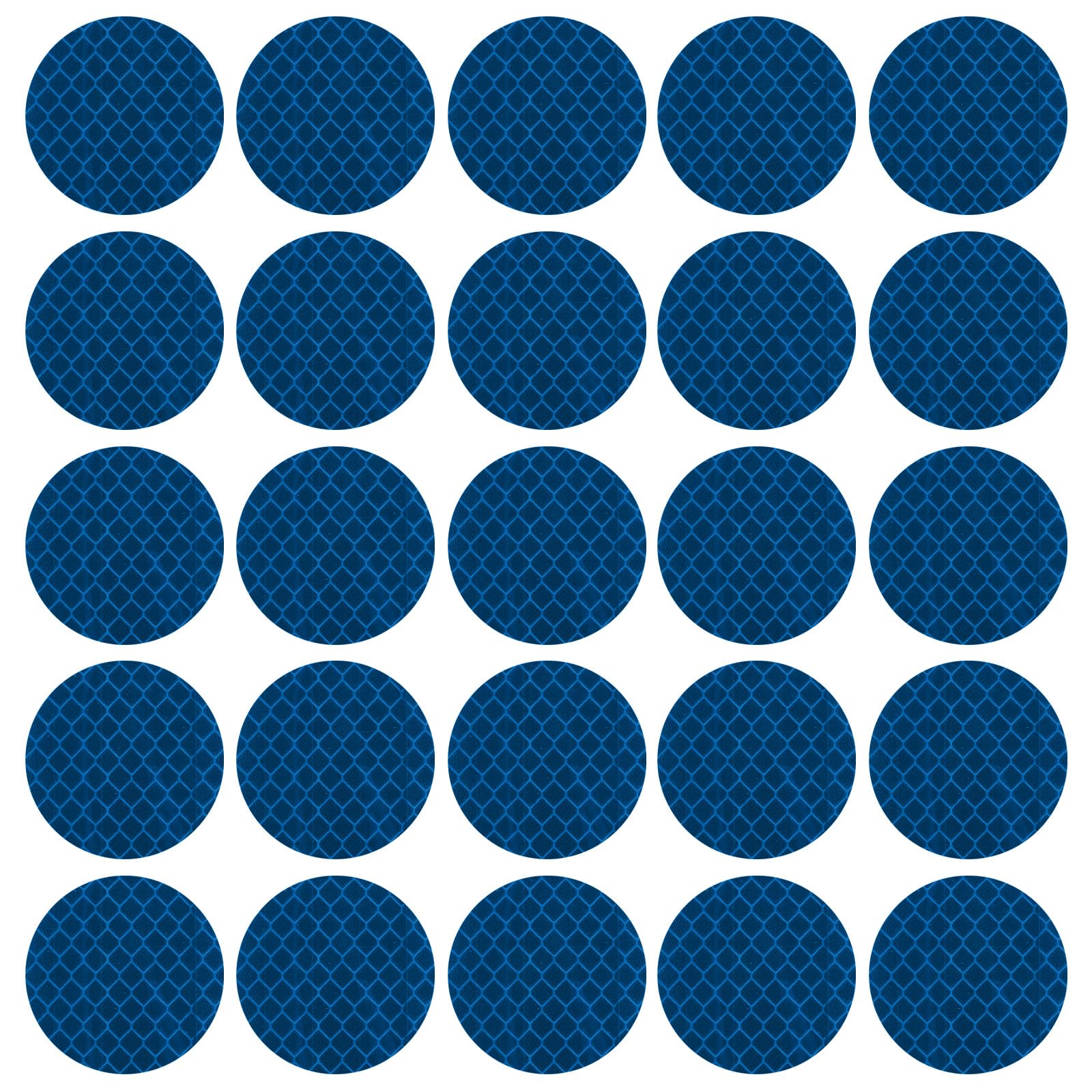 PATIKIL Reflective Stickers, 30 Pcs Safety High Visibility Reflective Sticker Waterproof Driveway Reflectors for Bicycle, Motorcycle, Blue (Round)