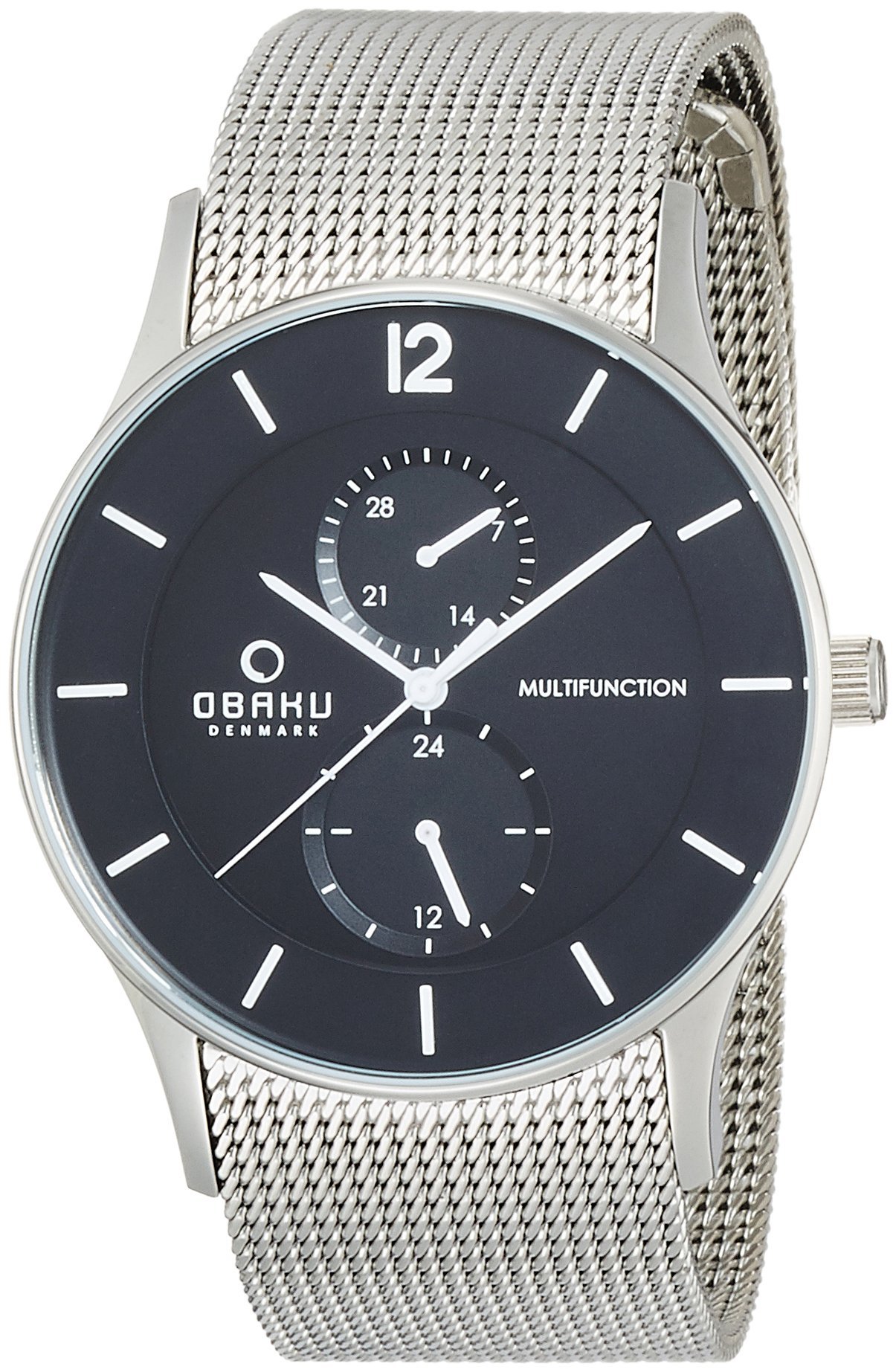 Obaku Denmark Men's Quartz Watch V157GMCBMC with Metal Strap
