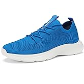 VAMJAM Men's Running Shoes Fashion Sneakers - Lightweight Breathable Flying Knitting Lace Up Mesh Walking Shoes Workout Casual Sports Shoes