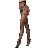 EVERSWE High Waist Fishnet Tights, Thigh High Suspender Stockings