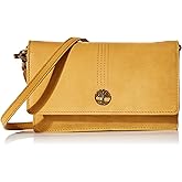 Timberland Women's Rfid Leather Crossbody Bag Wallet Purse, Wheat (Nubuck), One Size