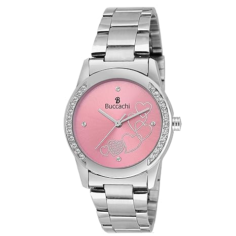 Quartz Movement Analogue Multicolour Dial Womens Watch -(B-L1032)