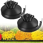 MIXC Garden Edging Border, 100FT 2 Inch Tall Plastic Landscape Edging with 150 Stakes, Flexible Tool-Free Lawn Border for Yar