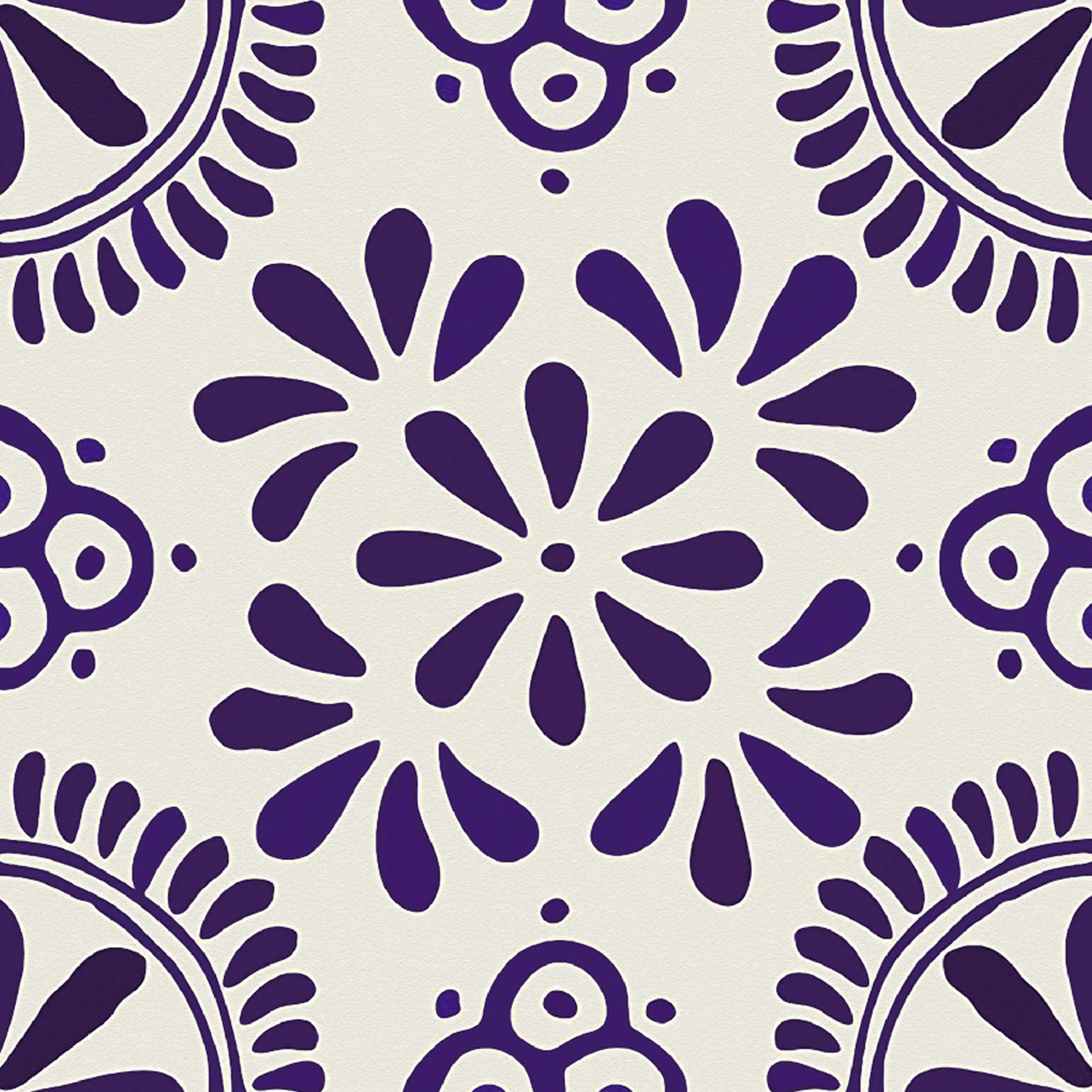 Poromoro Spanish Portuguese Azulejo Style Peel and Stick Backsplash Tile Stickers Set of 16 pcs(5.9_31)