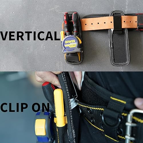 MELOTOUGH Small Tool Pouch Clip on Tool Belt Pouch Min Work Organizer Tool  Pouch and Knife Holster with Snap C